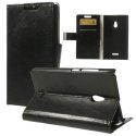 CUSTODIA FLIP ORIZZONTALE PELLE per NOKIA XL CON STAND E TASCHE PORTA CARTE COLORE NERO CUSTODIA FLIP ORIZZONTALE PELLE per NOKIA XL CON STAND E TASCHE PORTA CARTE COLORE NERO