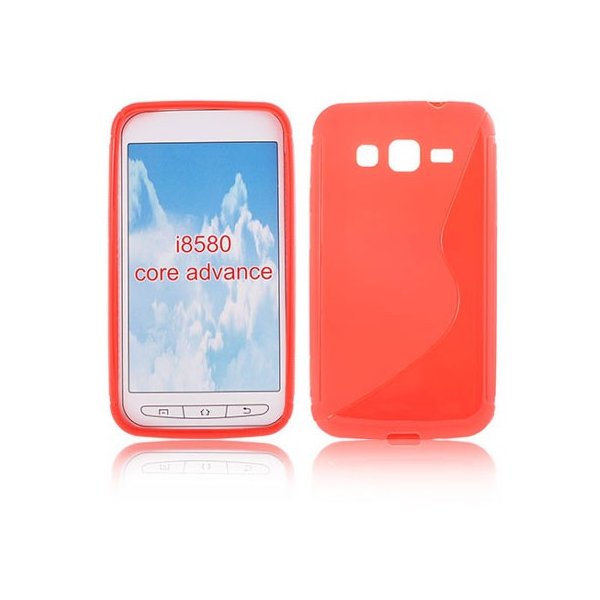 CUSTODIA GEL TPU SILICONE DOUBLE per SAMSUNG I8580 GALAXY CORE ADVANCE COLORE ROSSO CUSTODIA GEL TPU SILICONE DOUBLE per SAMSUNG I8580 GALAXY CORE ADVANCE COLORE ROSSO