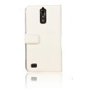 CUSTODIA FLIP ORIZZONTALE PELLE per HUAWEI ASCEND G710, A199 CON STAND E TASCHE PORTA CARTE COLORE BIANCO CUSTODIA FLIP ORIZZONTALE PELLE per HUAWEI ASCEND G710, A199 CON STAND E TASCHE PORTA CARTE COLORE BIANCO