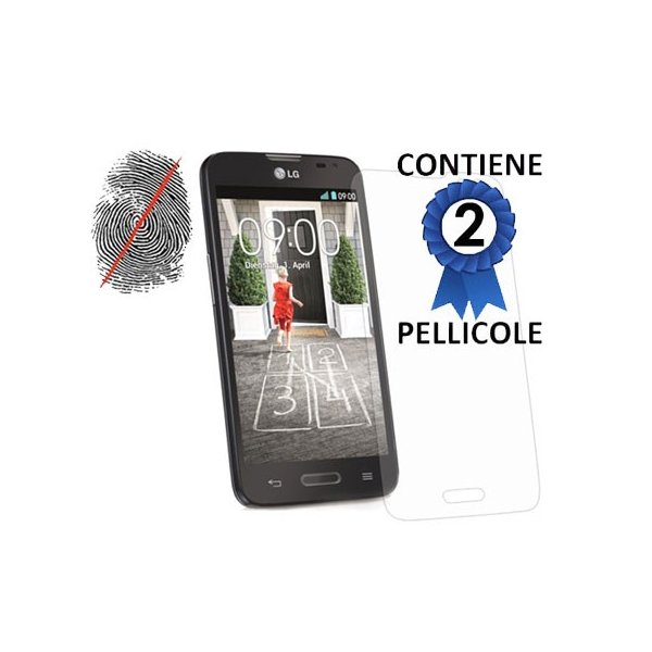 PELLICOLA PROTEGGI DISPLAY ANTI IMPRONTA per LG L70, D320N CONFEZIONE 2 PEZZI PELLICOLA PROTEGGI DISPLAY ANTI IMPRONTA per LG L70, D320N CONFEZIONE 2 PEZZI