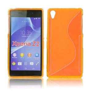 CUSTODIA GEL TPU SILICONE DOUBLE per SONY XPERIA Z2 COLORE ARANCIONE