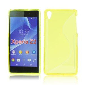 CUSTODIA GEL TPU SILICONE DOUBLE per SONY XPERIA Z2 COLORE GIALLO