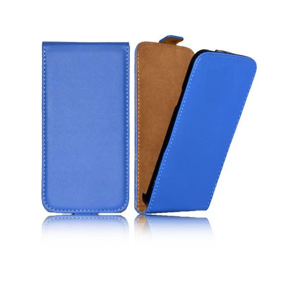 CUSTODIA FLIP VERTICALE SLIM PELLE per NOKIA X, X+ COLORE BLU CUSTODIA FLIP VERTICALE SLIM PELLE per NOKIA X, X+ COLORE BLU