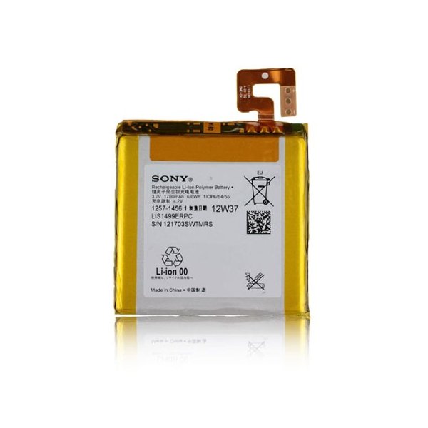 BATTERIA ORIGINALE SONY LIS1499ERPC per XPERIA T, LT30P, LT30A 1780 mAh LI-ION BULK BATTERIA ORIGINALE SONY LIS1499ERPC per XPERIA T, LT30P, LT30A 1780 mAh LI-ION BULK