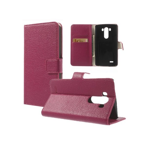 CUSTODIA FLIP ORIZZONTALE PELLE RUVIDA per LG G3 D850, D855, LS990 CON STAND E PORTA CARTE COLORE ROSA CUSTODIA FLIP ORIZZONTALE PELLE RUVIDA per LG G3 D850, D855, LS990 CON STAND E PORTA CARTE COLORE ROSA