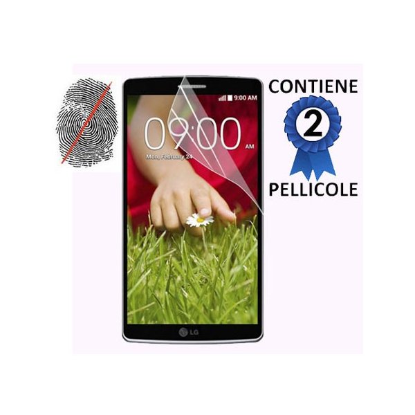 PELLICOLA PROTEGGI DISPLAY ANTI IMPRONTA per LG G3 D850, D855, LS990 CONFEZIONE 2 PEZZI PELLICOLA PROTEGGI DISPLAY ANTI IMPRONTA per LG G3 D850, D855, LS990 CONFEZIONE 2 PEZZI