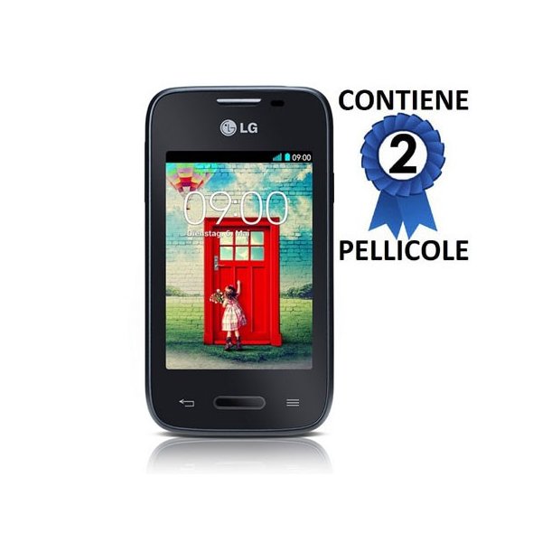 PELLICOLA PROTEGGI DISPLAY per LG L35 CONFEZIONE 2 PEZZI PELLICOLA PROTEGGI DISPLAY per LG L35 CONFEZIONE 2 PEZZI