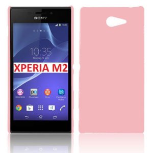 CUSTODIA BACK RIGIDA per SONY XPERIA M2 COLORE ROSA