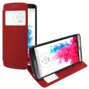 CUSTODIA FLIP ORIZZONTALE PELLE per LG G3 D850, D855, LS990 CON FINESTRA ID ED INTERNO IN TPU SILICONE COLORE ROSSO CUSTODIA FLIP ORIZZONTALE PELLE per LG G3 D850, D855, LS990 CON FINESTRA ID ED INTERNO IN TPU SILICONE COLORE ROSSO