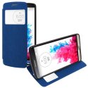 CUSTODIA FLIP ORIZZONTALE PELLE per LG G3 D850, D855, LS990 CON FINESTRA ID ED INTERNO IN TPU SILICONE COLORE BLU CUSTODIA FLIP ORIZZONTALE PELLE per LG G3 D850, D855, LS990 CON FINESTRA ID ED INTERNO IN TPU SILICONE COLORE BLU