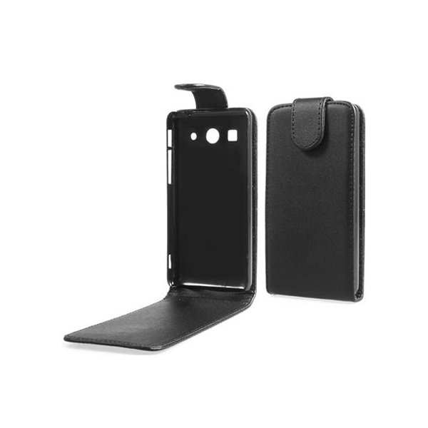 CUSTODIA FLIP VERTICALE PELLE per HUAWEI ASCEND G520 COLORE NERO CUSTODIA FLIP VERTICALE PELLE per HUAWEI ASCEND G520 COLORE NERO