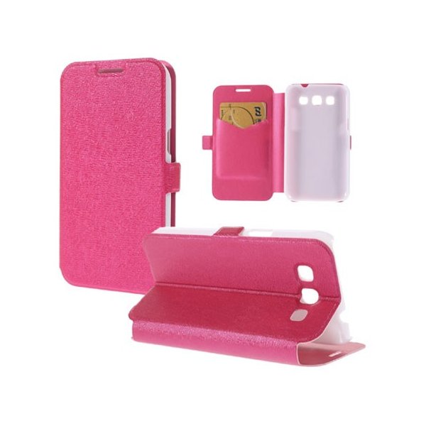 CUSTODIA FLIP ORIZZONTALE SLIM per SAMSUNG I8550 GALAXY WIN, I8552 CON STAND E TASCA PORTA CARTE COLORE ROSA CUSTODIA FLIP ORIZZONTALE SLIM per SAMSUNG I8550 GALAXY WIN, I8552 CON STAND E TASCA PORTA CARTE COLORE ROSA