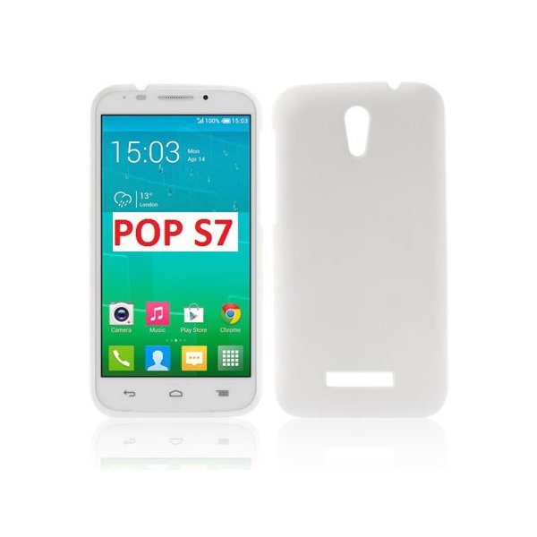 CUSTODIA BACK RIGIDA per ALCATEL ONE TOUCH POP S7, OT-7045 COLORE BIANCO CUSTODIA BACK RIGIDA per ALCATEL ONE TOUCH POP S7, OT-7045 COLORE BIANCO