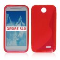 CUSTODIA GEL TPU SILICONE DOUBLE per HTC DESIRE 310 COLORE ROSSO CUSTODIA GEL TPU SILICONE DOUBLE per HTC DESIRE 310 COLORE ROSSO