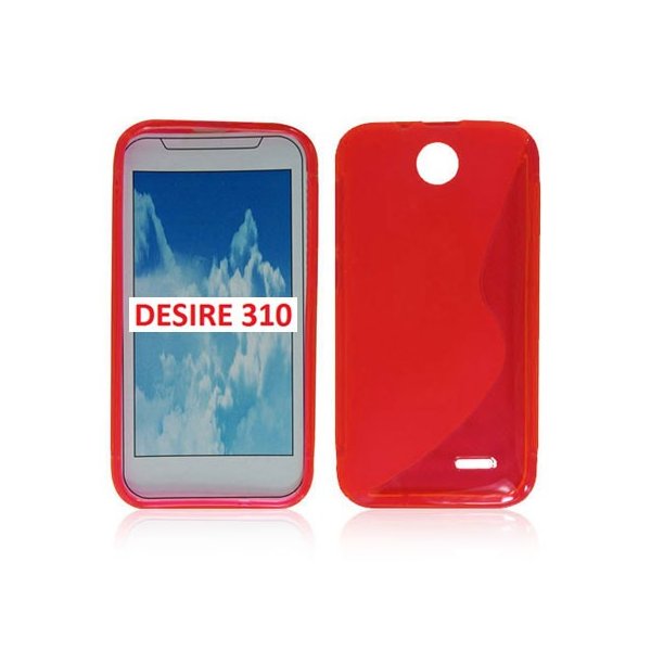 CUSTODIA GEL TPU SILICONE DOUBLE per HTC DESIRE 310 COLORE ROSSO CUSTODIA GEL TPU SILICONE DOUBLE per HTC DESIRE 310 COLORE ROSSO
