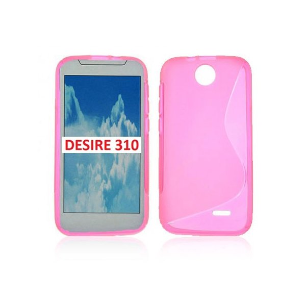 CUSTODIA GEL TPU SILICONE DOUBLE per HTC DESIRE 310 COLORE ROSA CUSTODIA GEL TPU SILICONE DOUBLE per HTC DESIRE 310 COLORE ROSA