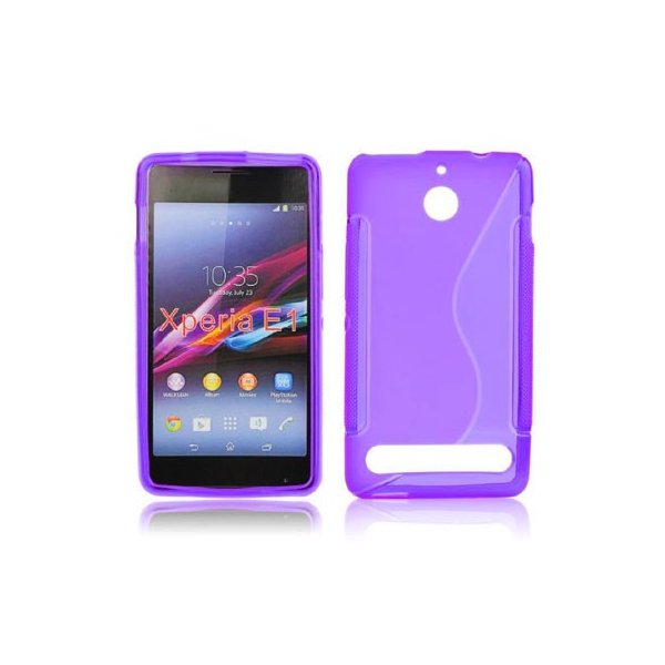 CUSTODIA GEL TPU SILICONE DOUBLE per SONY XPERIA E1 D2004, D2005 COLORE VIOLA CUSTODIA GEL TPU SILICONE DOUBLE per SONY XPERIA E1 D2004, D2005 COLORE VIOLA