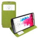 CUSTODIA FLIP ORIZZONTALE PELLE per LG G3 D850, D855, LS990 CON FINESTRA ID ED INTERNO IN TPU SILICONE COLORE VERDE CUSTODIA FLIP ORIZZONTALE PELLE per LG G3 D850, D855, LS990 CON FINESTRA ID ED INTERNO IN TPU SILICONE COLORE VERDE