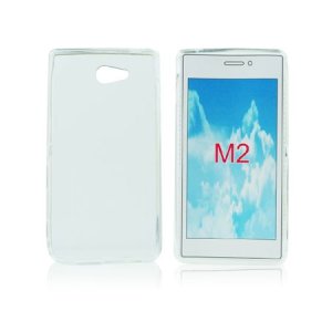 CUSTODIA GEL TPU SILICONE per SONY XPERIA M2 COLORE BIANCO
