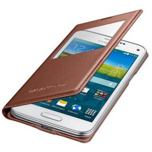 CUSTODIA S VIEW COVER ORIGINALE SAMSUNG COLORE ROSA GOLD per G800 GALAXY S5 MINI CON FINESTRA ID EF-CG800BFEGWW BLISTER