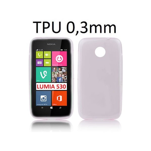 CUSTODIA GEL TPU SILICONE ULTRA SLIM 0,3mm per NOKIA LUMIA 530 COLORE ROSA TRASPARENTE CUSTODIA GEL TPU SILICONE ULTRA SLIM 0,3mm per NOKIA LUMIA 530 COLORE ROSA TRASPARENTE