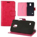CUSTODIA FLIP ORIZZONTALE PELLE per SAMSUNG G800 GALAXY S5 MINI CON STAND E TASCA PORTA CARTE COLORE FUCSIA CUSTODIA FLIP ORIZZONTALE PELLE per SAMSUNG G800 GALAXY S5 MINI CON STAND E TASCA PORTA CARTE COLORE FUCSIA