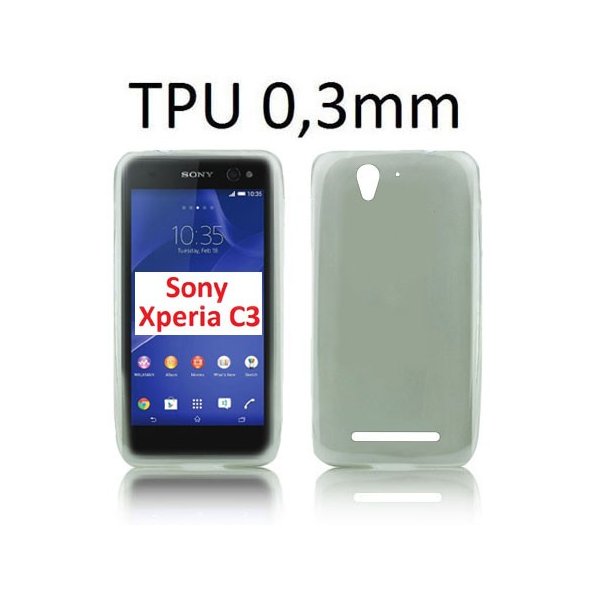CUSTODIA GEL TPU SILICONE per SONY XPERIA C3 D2533, XPERIA C3 DUAL SIM D2502 COLORE NERO TRASPARENTE CUSTODIA GEL TPU SILICONE per SONY XPERIA C3 D2533, XPERIA C3 DUAL SIM D2502 COLORE NERO TRASPARENTE