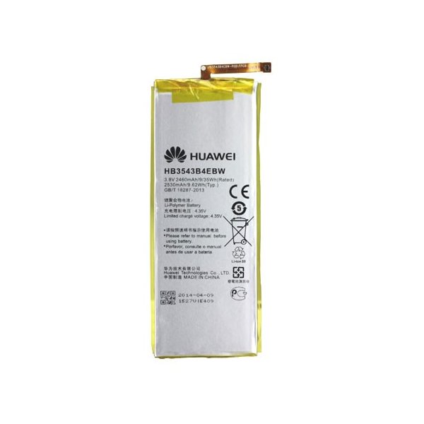BATTERIA ORIGINALE HUAWEI HB3543B4EBW per ASCEND P7 2460 mAh LI-ION BULK BATTERIA ORIGINALE HUAWEI HB3543B4EBW per ASCEND P7 2460 mAh LI-ION BULK