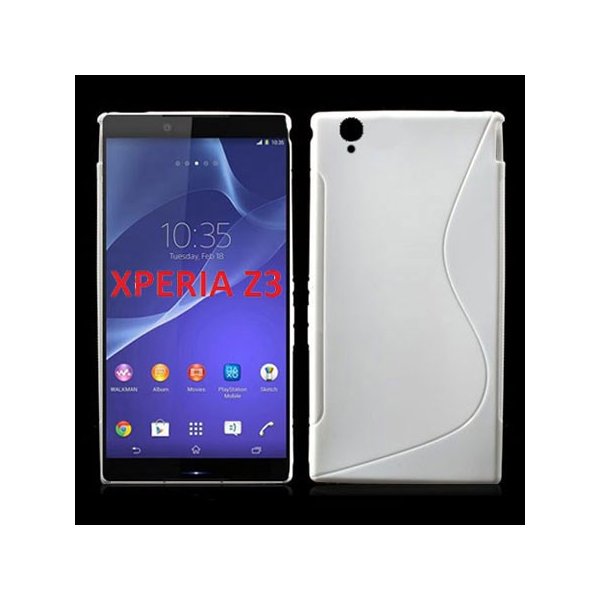 CUSTODIA GEL TPU SILICONE DOUBLE per SONY XPERIA Z3 COLORE BIANCO CUSTODIA GEL TPU SILICONE DOUBLE per SONY XPERIA Z3 COLORE BIANCO
