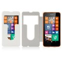 CUSTODIA FLIP ORIZZONTALE CON FINESTRA ID per NOKIA LUMIA 630 COLORE BIANCO (NO RIMOZIONE COVER) CUSTODIA FLIP ORIZZONTALE CON FINESTRA ID per NOKIA LUMIA 630 COLORE BIANCO (NO RIMOZIONE COVER)