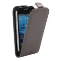 CUSTODIA FLIP VERTICALE SLIM PELLE per SAMSUNG S7390 GALAXY FRESH, S7392 GALAXY FRESH DUOS COLORE GRIGIO CUSTODIA FLIP VERTICALE SLIM PELLE per SAMSUNG S7390 GALAXY FRESH, S7392 GALAXY FRESH DUOS COLORE GRIGIO