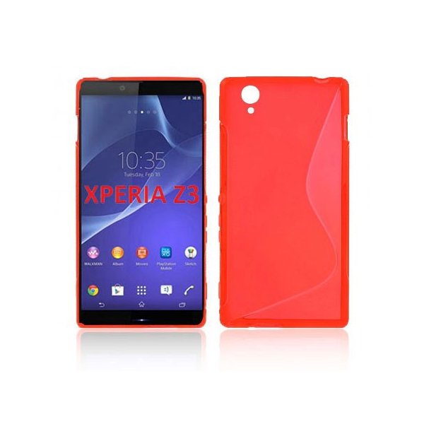 CUSTODIA GEL TPU SILICONE DOUBLE per SONY XPERIA Z3 COLORE ROSSO CUSTODIA GEL TPU SILICONE DOUBLE per SONY XPERIA Z3 COLORE ROSSO