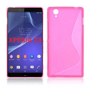 CUSTODIA GEL TPU SILICONE DOUBLE per SONY XPERIA Z3 COLORE ROSA