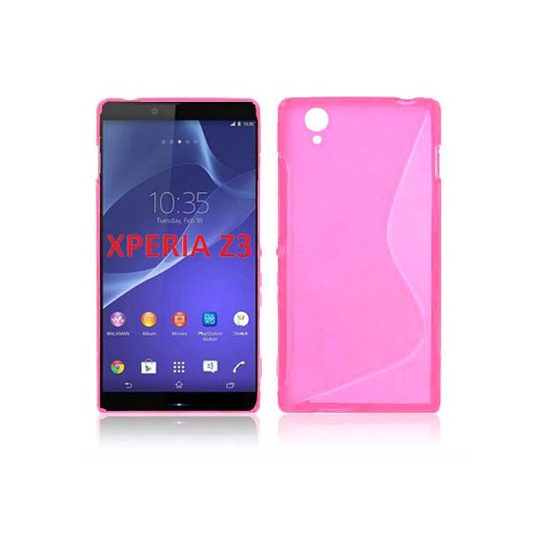 CUSTODIA GEL TPU SILICONE DOUBLE per SONY XPERIA Z3 COLORE ROSA CUSTODIA GEL TPU SILICONE DOUBLE per SONY XPERIA Z3 COLORE ROSA