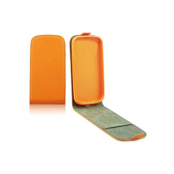 CUSTODIA FLIP VERTICALE SLIM PELLE per LG L70 D320N, L70 DUAL SIM D325 CON INTERNO IN TPU SILICONE COLORE ARANCIONE CUSTODIA FLIP VERTICALE SLIM PELLE per LG L70 D320N, L70 DUAL SIM D325 CON INTERNO IN TPU SILICONE COLORE ARANCIONE