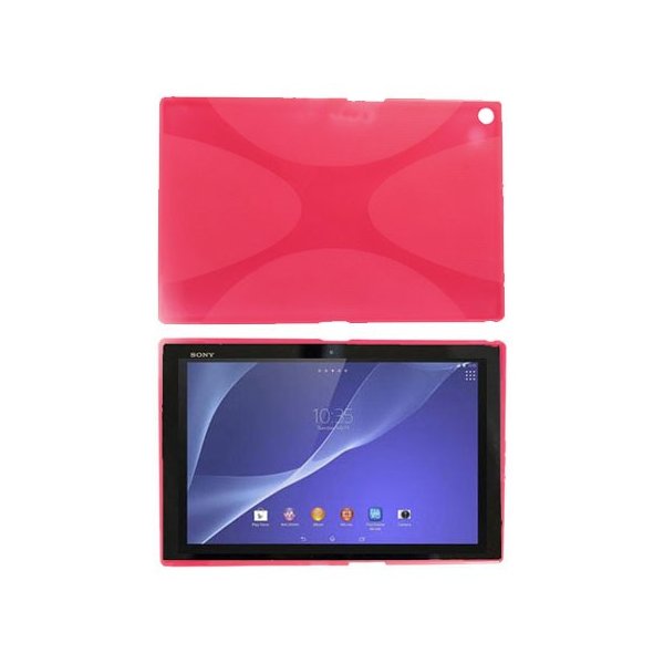 CUSTODIA GEL TPU SILICONE DOUBLE X-LINE per SONY XPERIA Z2 TABLET LTE, XPERIA Z2 TABLET WI-FI, 10.1" POLLICI ROSA CUSTODIA GEL TPU SILICONE DOUBLE X-LINE per SONY XPERIA Z2 TABLET LTE, XPERIA Z2 TABLET WI-FI, 10.1" POLLICI ROSA