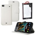 CUSTODIA FLIP ORIZZONTALE PELLE per WIKO DARKSIDE CON STAND COLORE BIANCO ALTA QUALITA' MOCCA BLISTER CUSTODIA FLIP ORIZZONTALE PELLE per WIKO DARKSIDE CON STAND COLORE BIANCO ALTA QUALITA' MOCCA BLISTER
