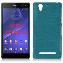 CUSTODIA TPU SILICONE per SONY XPERIA C3 D2533, XPERIA C3 DUAL SIM D2502 COLORE BLU EFFETTO METALLICO CUSTODIA TPU SILICONE per SONY XPERIA C3 D2533, XPERIA C3 DUAL SIM D2502 COLORE BLU EFFETTO METALLICO