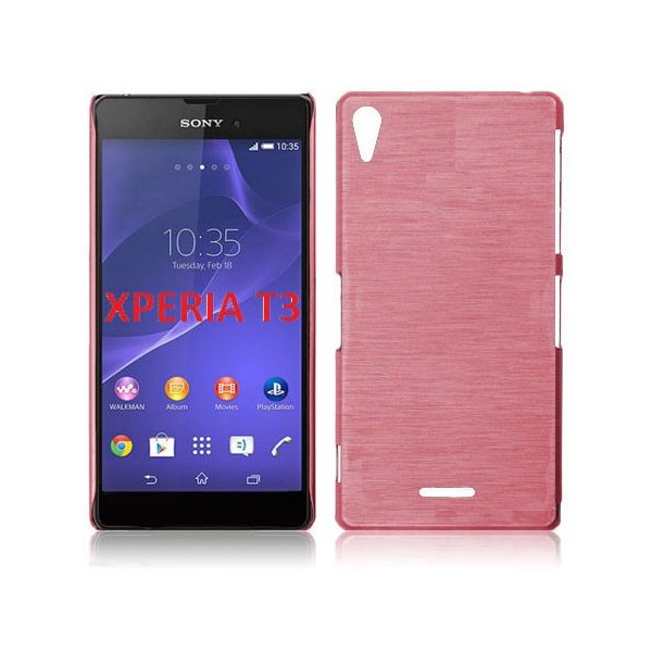 CUSTODIA TPU SILICONE per SONY XPERIA T3 D5102, D5103, D5106 COLORE ROSA EFFETTO METALLICO CUSTODIA TPU SILICONE per SONY XPERIA T3 D5102, D5103, D5106 COLORE ROSA EFFETTO METALLICO