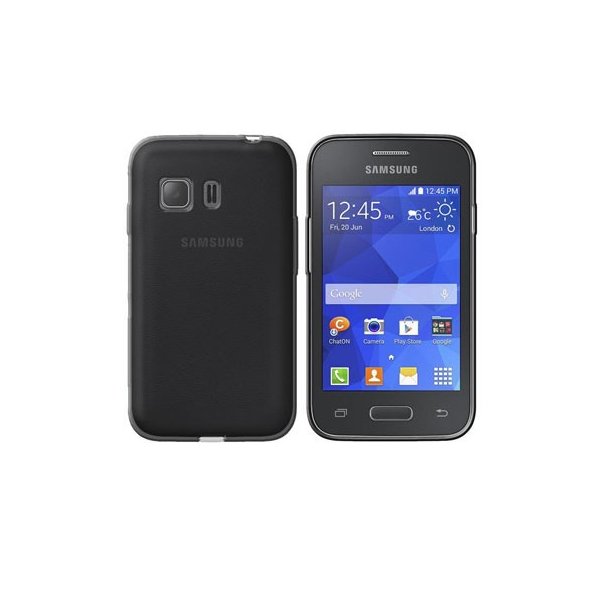 CUSTODIA GEL TPU SILICONE per SAMSUNG G130 GALAXY YOUNG 2 COLORE NERO TRASPARENTE CUSTODIA GEL TPU SILICONE per SAMSUNG G130 GALAXY YOUNG 2 COLORE NERO TRASPARENTE