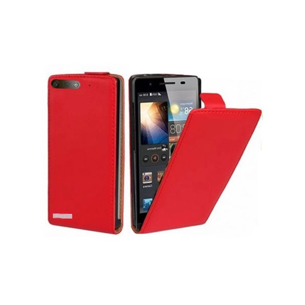 CUSTODIA FLIP VERTICALE SLIM PELLE per HUAWEI ASCEND G6 COLORE ROSSO (NO G6 4G) CUSTODIA FLIP VERTICALE SLIM PELLE per HUAWEI ASCEND G6 COLORE ROSSO (NO G6 4G)