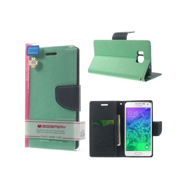 CUSTODIA FLIP ORIZZONTALE per SAMSUNG G850 GALAXY ALPHA CON STAND E PORTA CARTE VERDE ACQUA FANCY DIARY BLISTER MERCURY CUSTODIA FLIP ORIZZONTALE per SAMSUNG G850 GALAXY ALPHA CON STAND E PORTA CARTE VERDE ACQUA FANCY DIARY BLISTER MERCURY