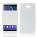 CUSTODIA FLIP COVER ORIZZONTALE per SONY XPERIA M2 CON DOPPIA FINESTRA IDENTIFICATIVO CHIAMANTE BIANCO (NO RIMOZIONE COVER) CUSTODIA FLIP COVER ORIZZONTALE per SONY XPERIA M2 CON DOPPIA FINESTRA IDENTIFICATIVO CHIAMANTE BIANCO (NO RIMOZIONE COVER)
