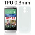 CUSTODIA GEL TPU SILICONE ULTRA SLIM 0,3mm per HTC ONE E8 COLORE BIANCO TRASPARENTE CUSTODIA GEL TPU SILICONE ULTRA SLIM 0,3mm per HTC ONE E8 COLORE BIANCO TRASPARENTE