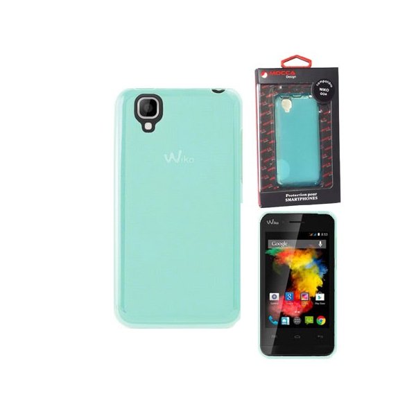 CUSTODIA GEL TPU SILICONE per WIKO GOA COLORE AZZURRO ALTA QUALITA' MOCCA BLISTER CUSTODIA GEL TPU SILICONE per WIKO GOA COLORE AZZURRO ALTA QUALITA' MOCCA BLISTER