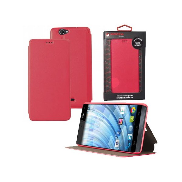 CUSTODIA FLIP ORIZZONTALE PELLE per WIKO GETAWAY CON STAND COLORE ROSA ALTA QUALITA' MOCCA BLISTER CUSTODIA FLIP ORIZZONTALE PELLE per WIKO GETAWAY CON STAND COLORE ROSA ALTA QUALITA' MOCCA BLISTER