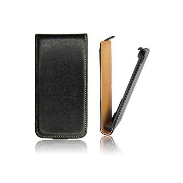 CUSTODIA FLIP VERTICALE SLIM PELLE per HUAWEI ASCEND Y320 COLORE NERO CUSTODIA FLIP VERTICALE SLIM PELLE per HUAWEI ASCEND Y320 COLORE NERO