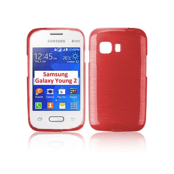 CUSTODIA GEL TPU SILICONE per SAMSUNG G130 GALAXY YOUNG 2 COLORE ROSSO EFFETTO METALLICO CUSTODIA GEL TPU SILICONE per SAMSUNG G130 GALAXY YOUNG 2 COLORE ROSSO EFFETTO METALLICO