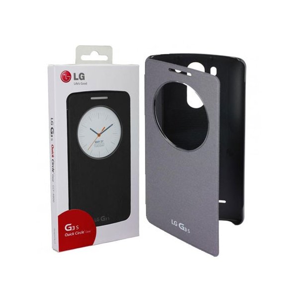 CUSTODIA FLIP QUICK CIRCLE ORIGINALE per LG G3 S D722, G3 MINI CON FINESTRA ID COLORE NERO TITAN CCF-490G BLISTER CUSTODIA FLIP QUICK CIRCLE ORIGINALE per LG G3 S D722, G3 MINI CON FINESTRA ID COLORE NERO TITAN CCF-490G BLISTER
