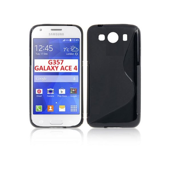 CUSTODIA GEL TPU SILICONE DOUBLE per SAMSUNG G357 GALAXY ACE 4 COLORE NERO CUSTODIA GEL TPU SILICONE DOUBLE per SAMSUNG G357 GALAXY ACE 4 COLORE NERO